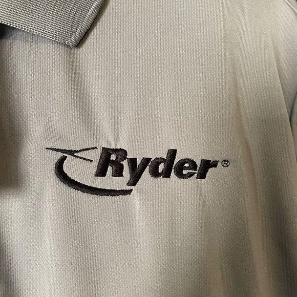 NWT Adidas Golf Polo Shirt Grey Company Branded Ryder Men’s Size XL - 0944 - - Picture 3 of 10